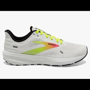 Brooks Women's Athletic Shoes - White with Neon Accents